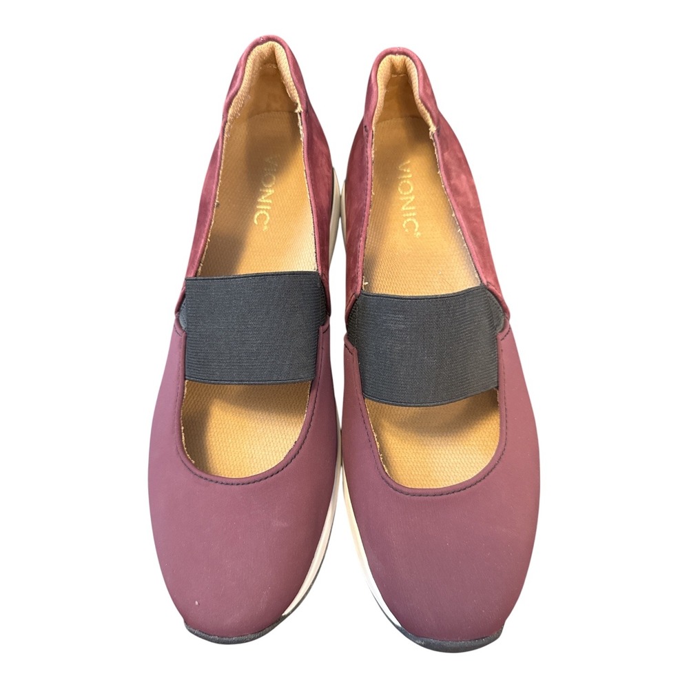 Vionic Cadee Sneaker Women 11 Wine Burgundy Slip On Mary Jane 10010027 - Picture 2 of 7